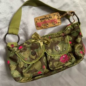 BETSEYVILLE green and Pink Handbag HARD TO FIND